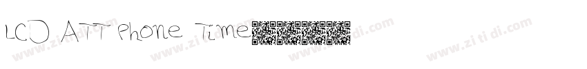 LCD ATT Phone Time字体转换